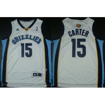 Memphis Grizzlies #15 Vince Carter Revolution 30 Swingman White Jersey