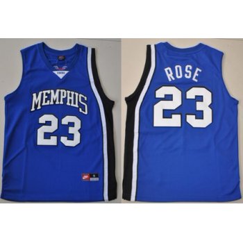 Memphis Tigers #23 Derrick Rose Blue Jersey