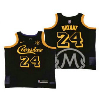 Men's Crenshaw #23 LeBron James Black Swingman Throwback Nike Jersey