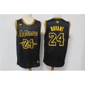 Men's Los Angeles Lakers #24 Kobe Bryant Black Mamba Memorial Black Swingman Nike Jersey