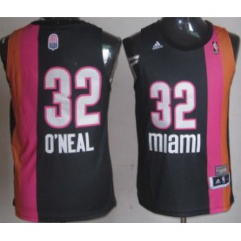 Miami Floridians #32 Shaquille O'neal ABA Hardwood Classic Swingman Black Jersey