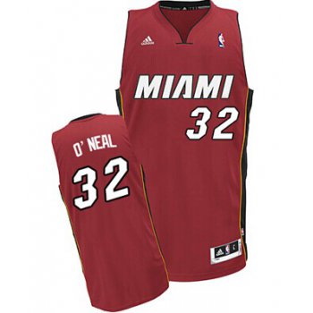 Miami Heat Blank #32 Shaquille O'neal Red Swingman Jersey