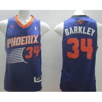 Phoenix Suns #34 Charles Barkley Revolution 30 Swingman Purple Jersey