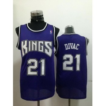 Sacramento Kings #21 Vlade Divac Purple Swingman Jersey