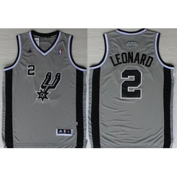 San Antonio Spurs #2 Kawhi Leonard Revolution 30 Swingman Gray Jersey