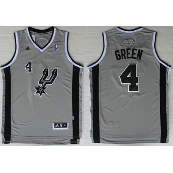 San Antonio Spurs #4 Danny Green Revolution 30 Swingman Gray Jersey