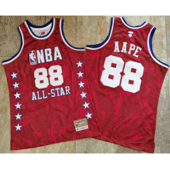 1988 All-Star AAPE x MITCHELL & NESS Red Jersey