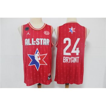 Men's Los Angeles Lakers #24 Kobe Bryant Red Jordan Brand 2020 All-Star Game Swingman Stitched NBA Jersey