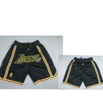 Men's Los Angeles Lakers Black 2020 Nike City Edition Just Don Shorts Swingman Shorts