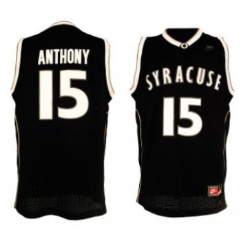 Syracuse Orange #15 Carmelo Anthony Black Jersey