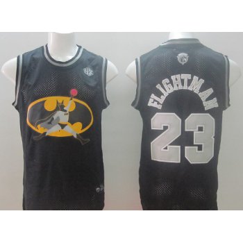 Chicago Bulls #23 Flightman Black Swingman Jersey