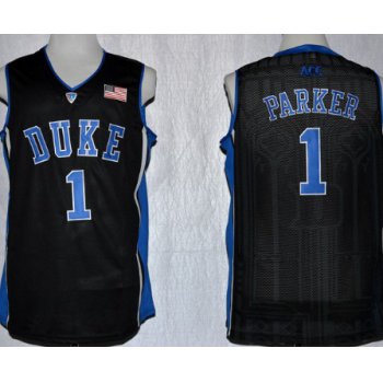 Duke Blue Devils #1 Jabari Parker Black Jersey