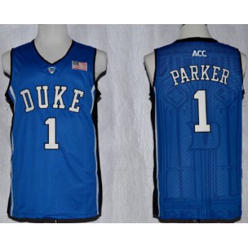 Duke Blue Devils #1 Jabari Parker Blue Jersey