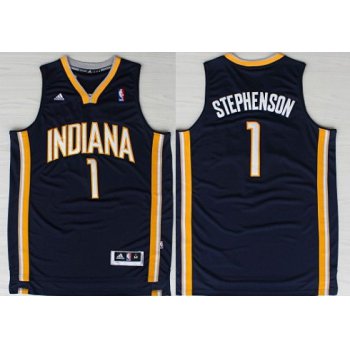 Indiana Pacers #1 Lance Stephenson Revolution 30 Swingman Navy Blue Jersey