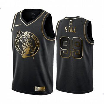 Men's Boston Celtics #99 Tacko Fall Black Golden Edition Jersey