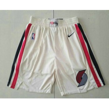 Men's Portland Trail Blazers Cream 2020 City Edition NBA Swingman Shorts