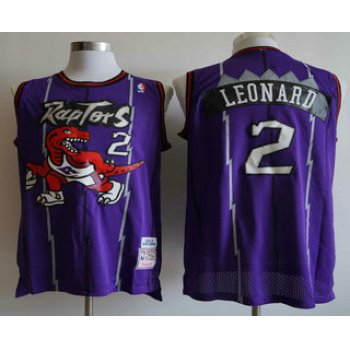 Men's Toronto Raptors #2 Kawhi Leonard Hardwood Classic Purple Swingman Jersey