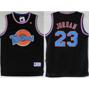 NBA Space Jam #23 Michael Jordan Black Swingman Throwback Jersey