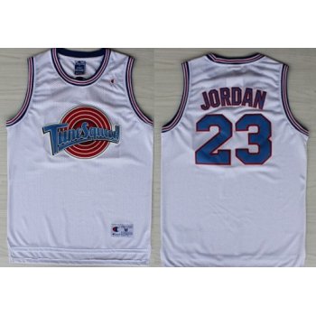 NBA Space Jam #23 Michael Jordan White Swingman Throwback Jersey