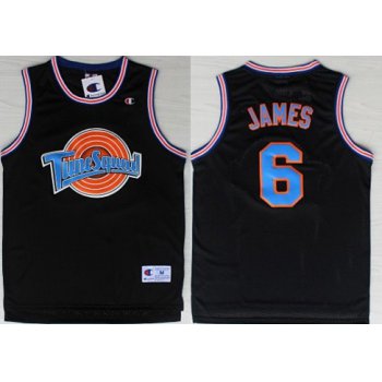 NBA Space Jam #6 LeBron James Black Swingman Jersey