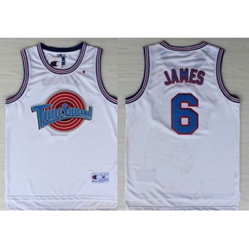 NBA Space Jam #6 LeBron James White Swingman Jersey