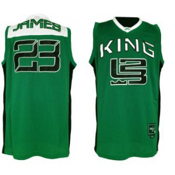 Nike Air King #23 Lebron James Green Jersey