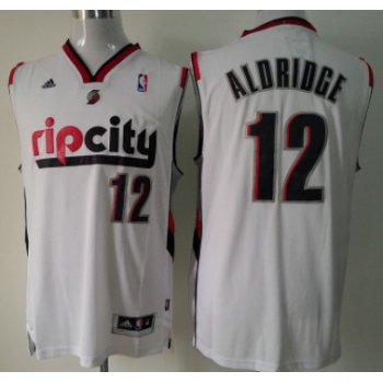 Portland Trail Blazers #12 LaMarcus Aldridge Rip City Revolution 30 Swingman White Jersey