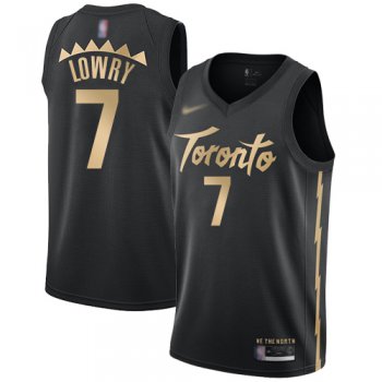 Raptors #7 Kyle Lowry Black Basketball Swingman City Edition 2019-20 Jersey