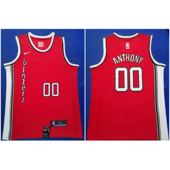 Blazers #00 Carmelo Anthony Red 2019-20 Nike Swingman Jersey