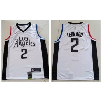 Clippers 2 Kawhi Leonard White City Edition Nike Swingman Jersey