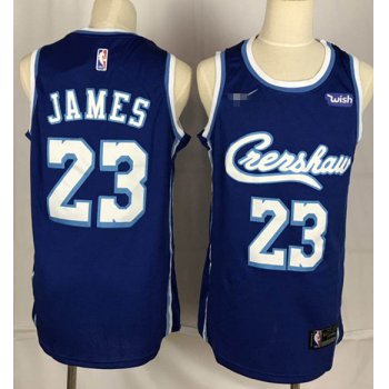 Crenshaw #23 LeBron James Swingman Stitched NBA Jersey