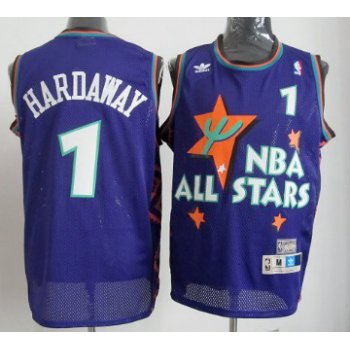 NBA 1995 All-Star #1 Penny Hardaway Purple Swingman Throwback Jersey