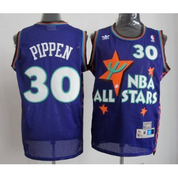 NBA 1995 All-Star #30 Scottie Pippen Purple Swingman Throwback Jersey