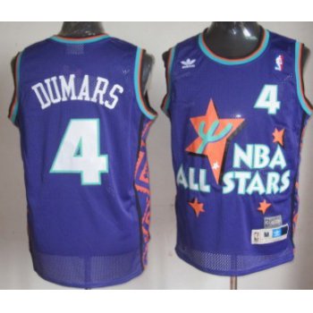 NBA 1995 All-Star #4 Joe Dumars Purple Swingman Throwback Jersey