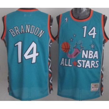 NBA 1996 All-Star #14 Terrell Brandon Green Swingman Throwback Jersey