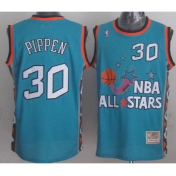 NBA 1996 All-Star #30 Scottie Pippen Green Swingman Throwback Jersey