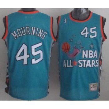 NBA 1996 All-Star #45 Alonzo Mourning Green Swingman Throwback Jersey