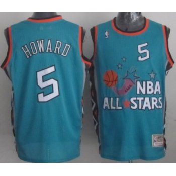 NBA 1996 All-Star #5 Juwan Howard Green Swingman Throwback Jersey