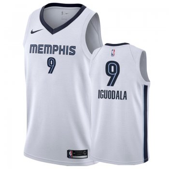 Nike Grizzlies #9 Andre Iguodala White Association Edition Men's NBA Jersey