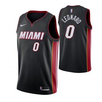 Nike Heat #0 Meyers Leonard Icon Edition Men's Black NBA Jersey