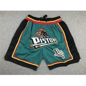 Pistons Green Pockets Just Don Mesh Shorts