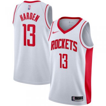 Rockets #13 James Harden White Basketball Swingman Association Edition 2019-2020 Jersey