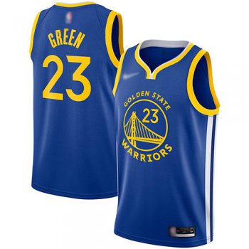 Warriors #23 Draymond Green Blue Basketball Swingman Icon Edition 2019-2020 Jersey