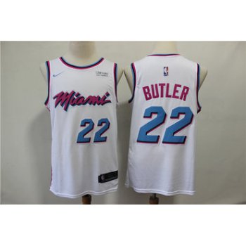 Heat 22 Jimmy Butler White City Edition Nike Swingman Jersey