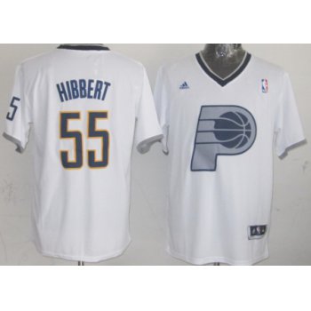 Indiana Pacers #55 Roy Hibbert Revolution 30 Swingman 2013 Christmas Day White Jersey