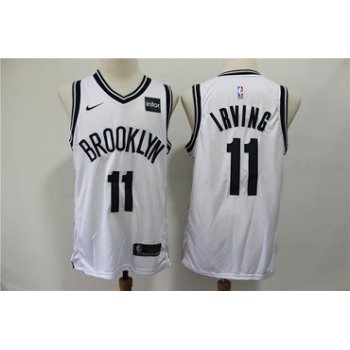 Nets 11 Kyrie Irving White Nike Swingman Jersey