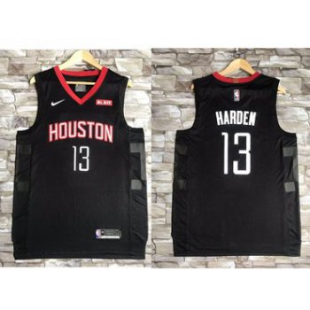 Nike Houston Rockets #13 James Harden Black NBA Swingman Statement Edition Jersey