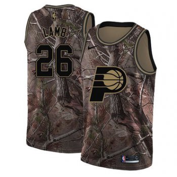 Nike Pacers #26 Jeremy Lamb Camo NBA Swingman Realtree Collection Jersey