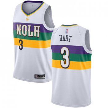 Pelicans #3 Josh Hart White Basketball Swingman City Edition 2018-19 Jersey