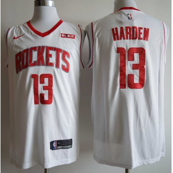 Rockets 13 James Harden White Nike Swingman Jersey